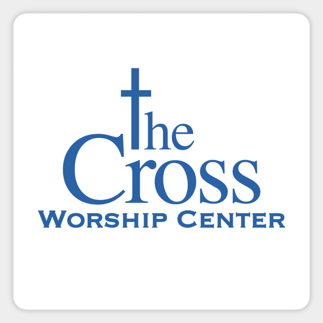 TCWC classic logo in Blue letters Magnet by thecrossworshipcenter